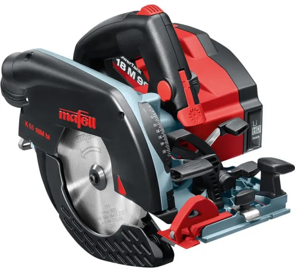 Mafell Cordless Circular Saw K 55 18M bl in T-MAX Case