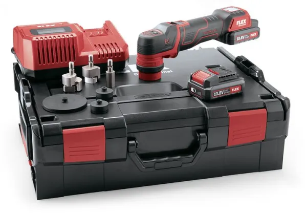 Flex cordless polishing machine PXE 80 10.8-EC/2.5 Set