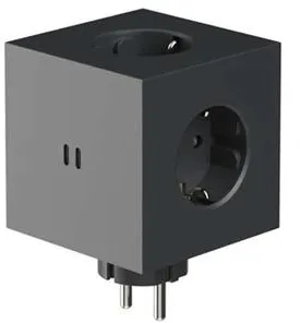 Avolt Square 2 Power Strip Stockholm Black