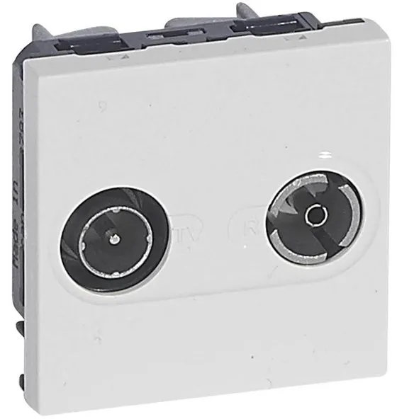 Legrand TV-R socket male/female 9.52MM white